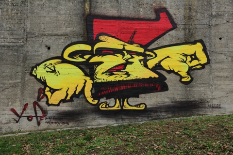 Grafffiti -Amarillo y Red